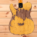 Fender Custom Shop Limited 1950 Double Esquire Heavy Relic electric guitar Nocaster Blonde with aged finish and single-coil pickups