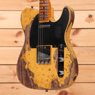 Fender Custom Shop Limited 1950 Double Esquire heavy relic electric guitar Nocaster Blonde with black pickguard