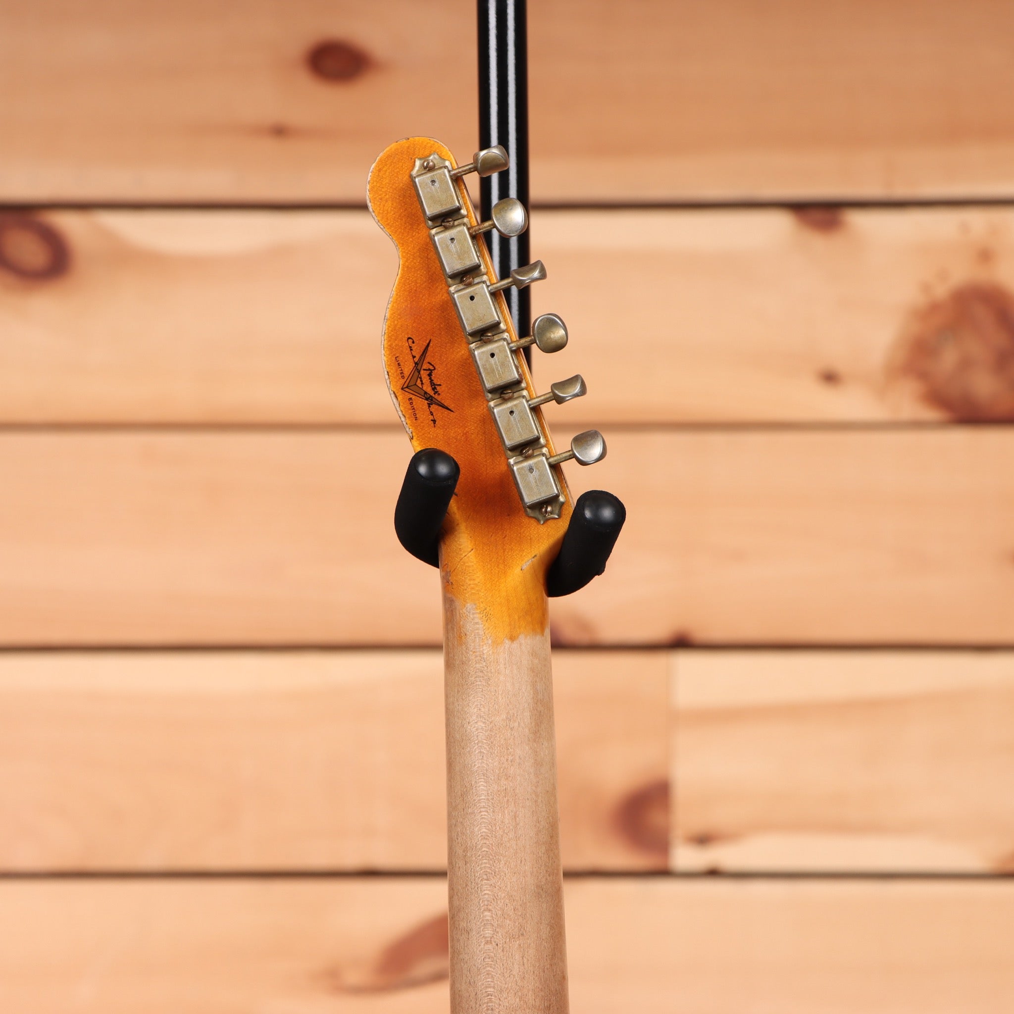 Fender Custom Shop Limited 1950 Double Esquire electric guitar Nocaster Blonde heavy relic with vintage tuning machines