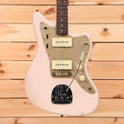 Fender Custom Shop 1959 Jazzmaster relic electric guitar super faded aged shell pink with dual single-coil pickups