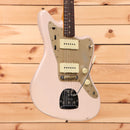Fender Custom Shop 1959 Jazzmaster relic electric guitar super faded shell pink with dual single-coil pickups