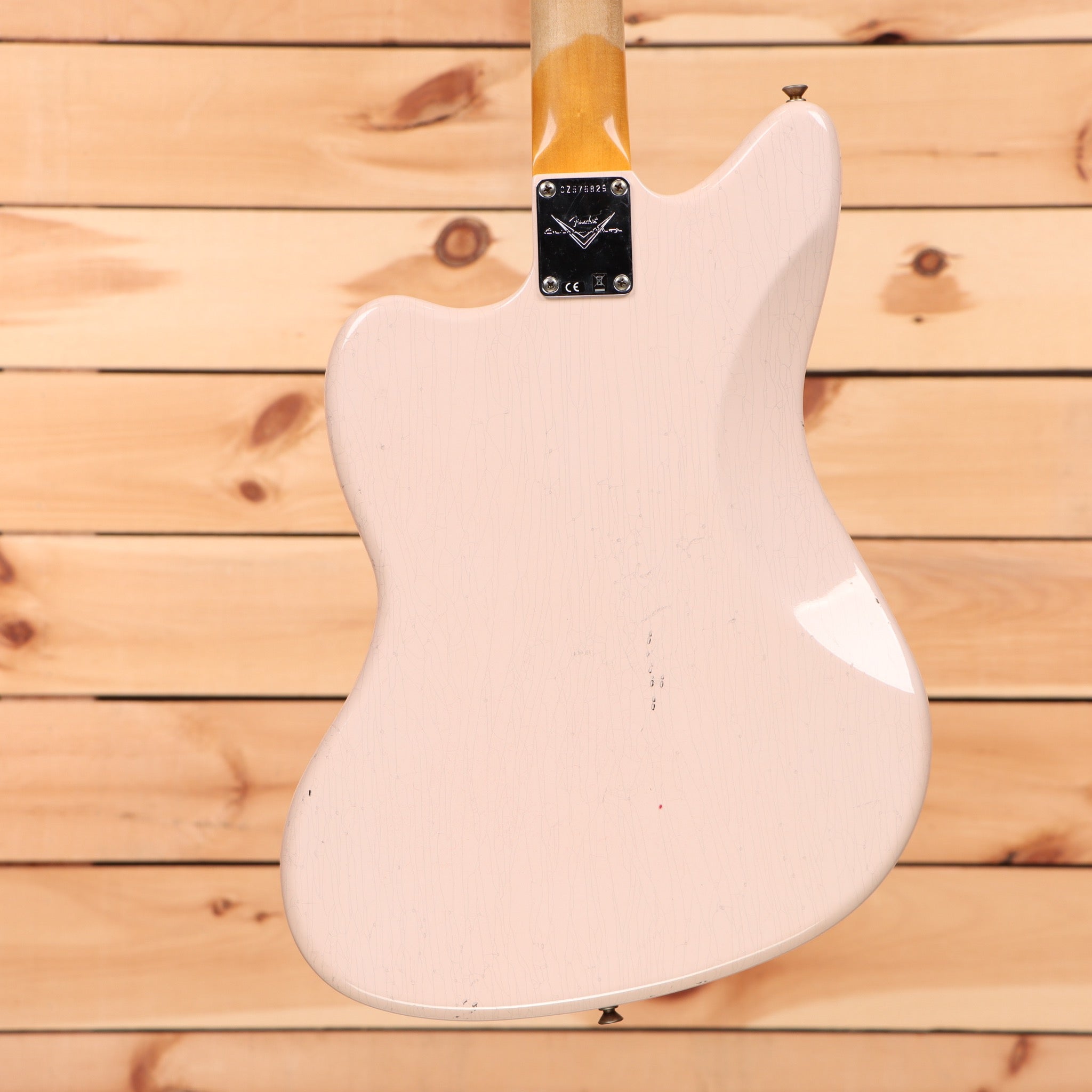 Fender Custom Shop 1959 Jazzmaster relic electric guitar super faded aged shell pink with maple neck