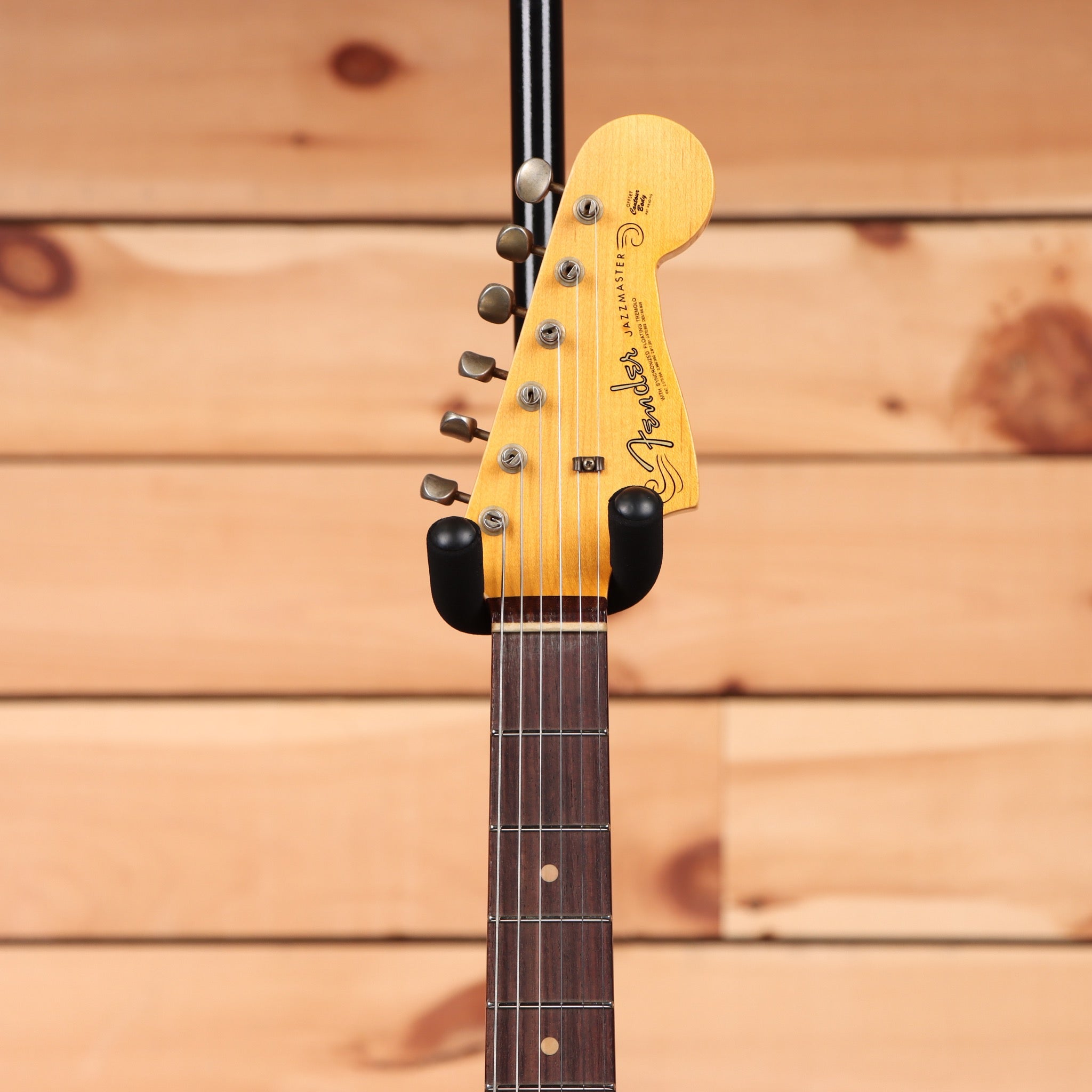 Fender Custom Shop 1959 Jazzmaster relic electric guitar super-faded aged shell pink with maple neck