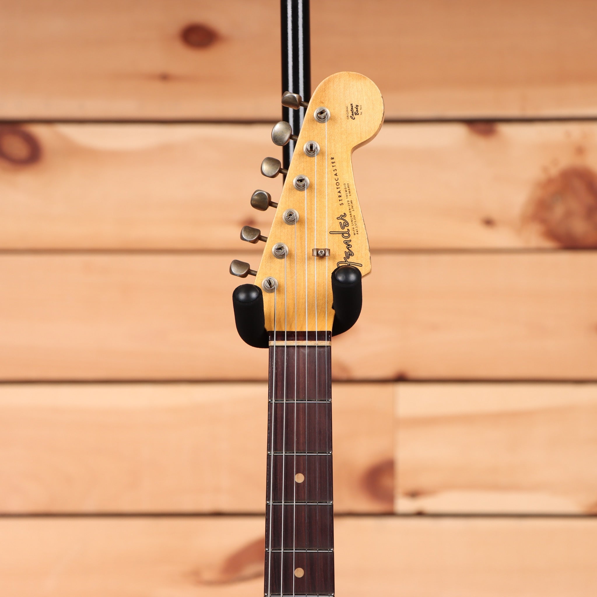 Fender Custom Shop 1964 L-Series Stratocaster Reissue electric guitar Heavy Relic Aged Olympic White with maple neck