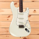 Fender Custom Shop Limited Postmodern Stratocaster relic aged Olympic White electric guitar with single-coil pickups