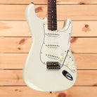 Fender Custom Shop Limited Postmodern Stratocaster relic aged Olympic White electric guitar with single-coil pickups