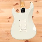 Fender Custom Shop Limited Postmodern Stratocaster relic aged Olympic White electric guitar with single-coil pickups