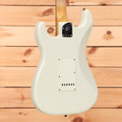 Fender Custom Shop Limited Postmodern Strat Relic electric guitar Olympic White with single-coil pickups