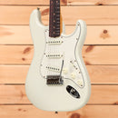 Fender Custom Shop Limited Postmodern Stratocaster relic electric guitar Aged Olympic White with single-coil pickups