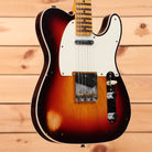 Fender Custom Shop 1959 Custom Telecaster relic electric guitar wide fade chocolate 3-tone sunburst with single-coil pickup