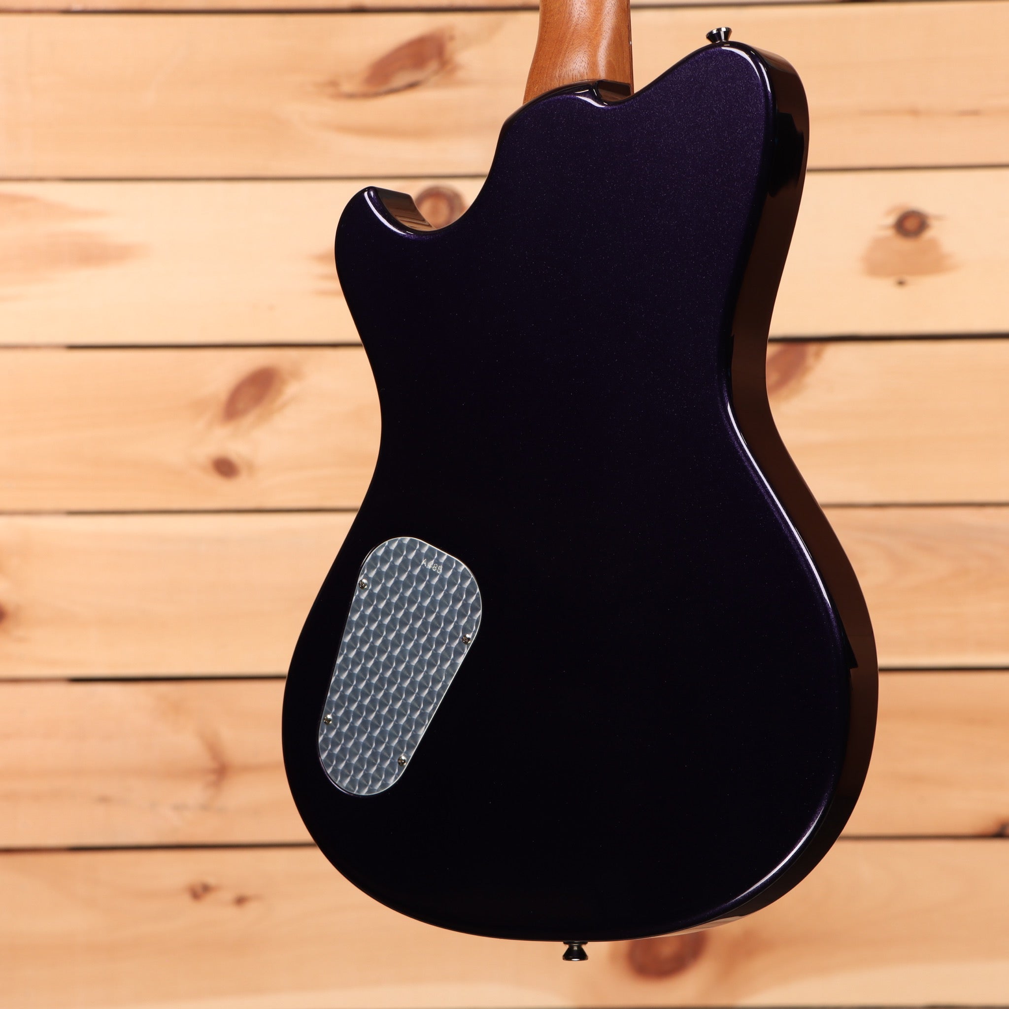 Powers Electric A-Type Cadzzilla electric guitar purple finish with textured pickguard