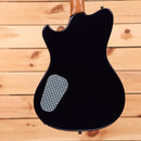 Powers Electric A-Type Cadzzilla purple electric guitar with diamond plate pickguard