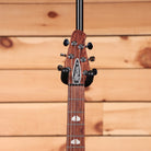 Powers Electric A-Type Cadzzilla Purple electric guitar with rosewood fretboard and black tuning machines