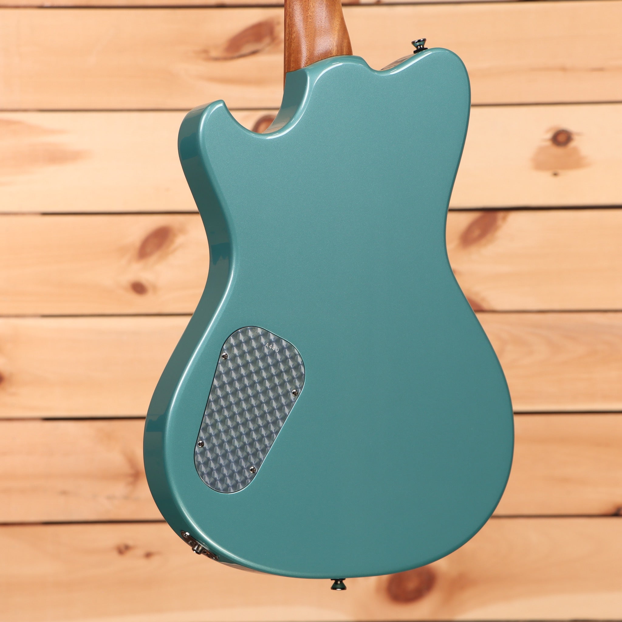 Powers Electric A-Type HT electric guitar Artesian Turquoise with carbon fiber pickguard