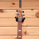 Powers Electric A-Type HT Artesian Turquoise electric guitar with rosewood fretboard and black hardware
