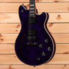 EVH SA126 Special semi-hollow electric guitar transparent purple with four humbuckers