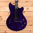 EVH SA126 Special semi-hollow body electric guitar transparent purple with dual humbuckers