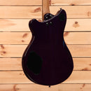 EVH SA126 Special semi-hollow electric guitar transparent purple with curved body and f-hole cutaway