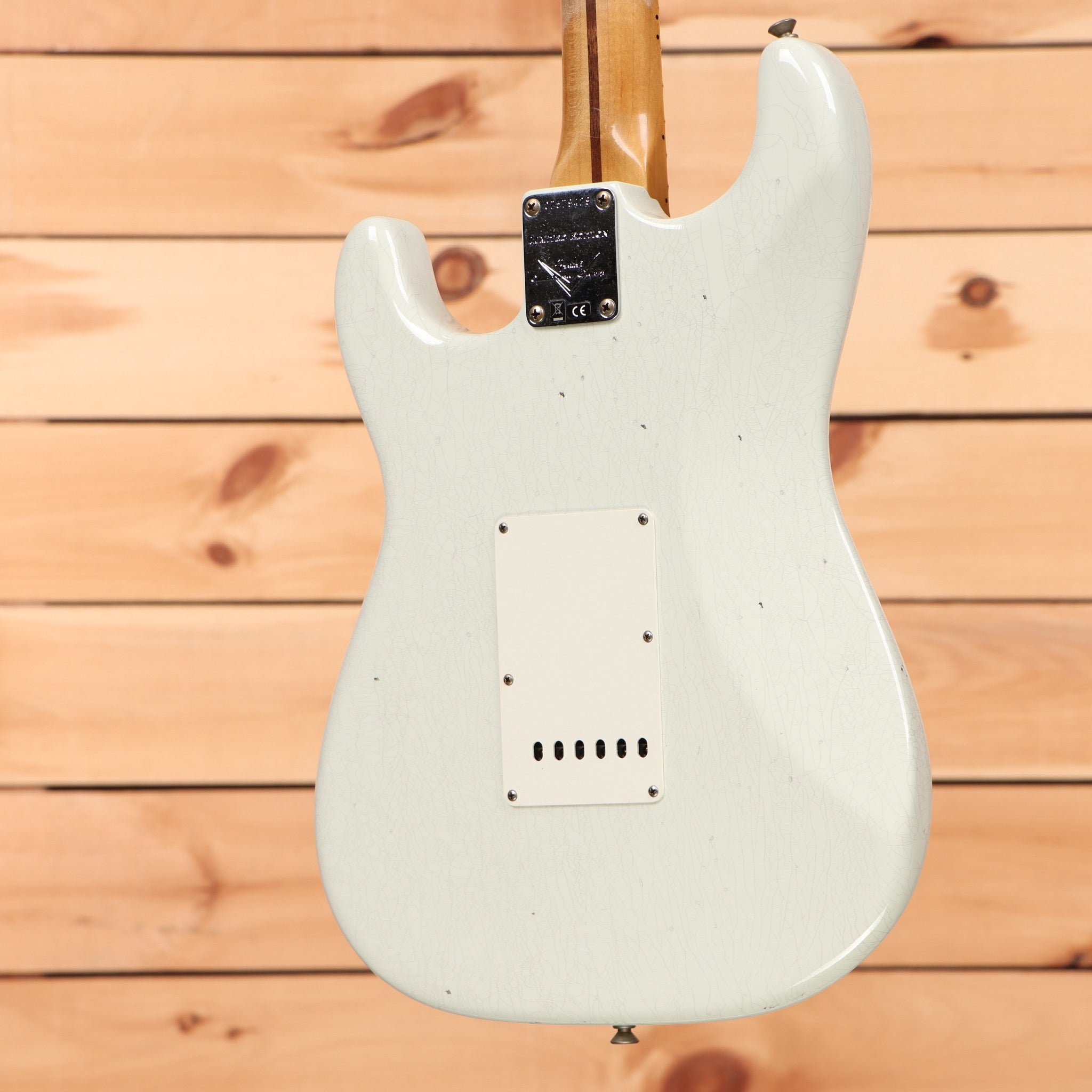 Fender Custom Shop Limited 1956 Stratocaster Journeyman Relic electric guitar Desert Tan with single-coil pickups
