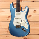 Fender Custom Shop Limited 1959 Stratocaster Relic electric guitar Lake Placid Blue with single-coil pickups