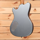 Powers Electric A-Type Hardtail electric guitar Liquid Metal Chrome Blue with mesh pickguard