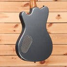 Powers A-Type Hardtail electric guitar Liquid Metal Chrome Blue with textured pickguard