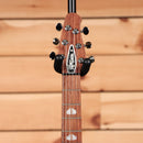 Powers Electric A-Type Hardtail electric guitar Liquid Metal Chrome Blue with black hardware and rosewood fretboard