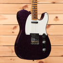 Fender Custom Shop 1955 Telecaster Journeyman Relic electric guitar Faded Aged Magenta Sparkle with maple neck