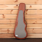 Powers Electric A-Type Frozen Berry Metallic electric guitar with houndstooth fabric interior case