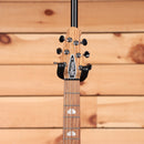 Powers electric A-type Frozen Berry Metallic guitar with maple neck and chrome hardware