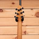Powers Electric A-Type Frozen Berry Metallic electric bass guitar with black hardware and maple neck