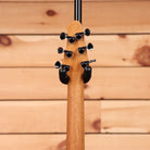 Powers Electric A-Type Frozen Berry Metallic electric bass guitar with black hardware and maple neck