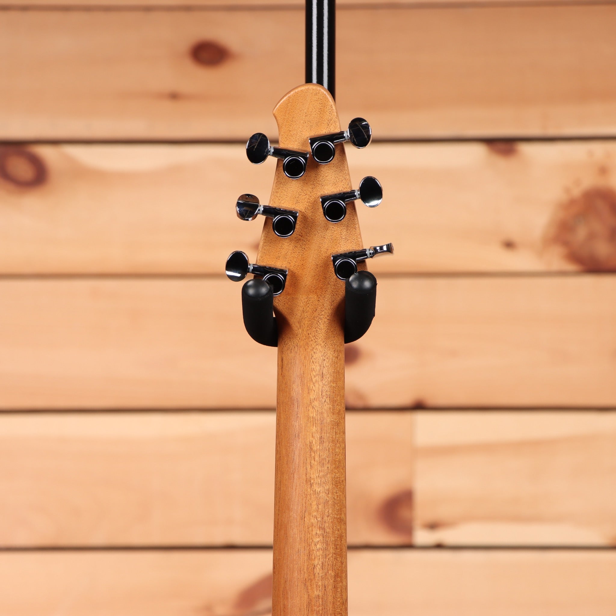 Powers Electric A-Type Frozen Berry Metallic electric bass guitar with black hardware and maple neck