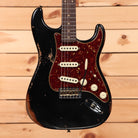 Fender Custom Shop Limited 1960 Roasted Alder Stratocaster electric guitar Heavy Relic Aged Black with tortoiseshell pickguard