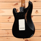 Fender Custom Shop Limited 1960 Roasted Alder Stratocaster heavy relic aged black electric guitar with white pickguard
