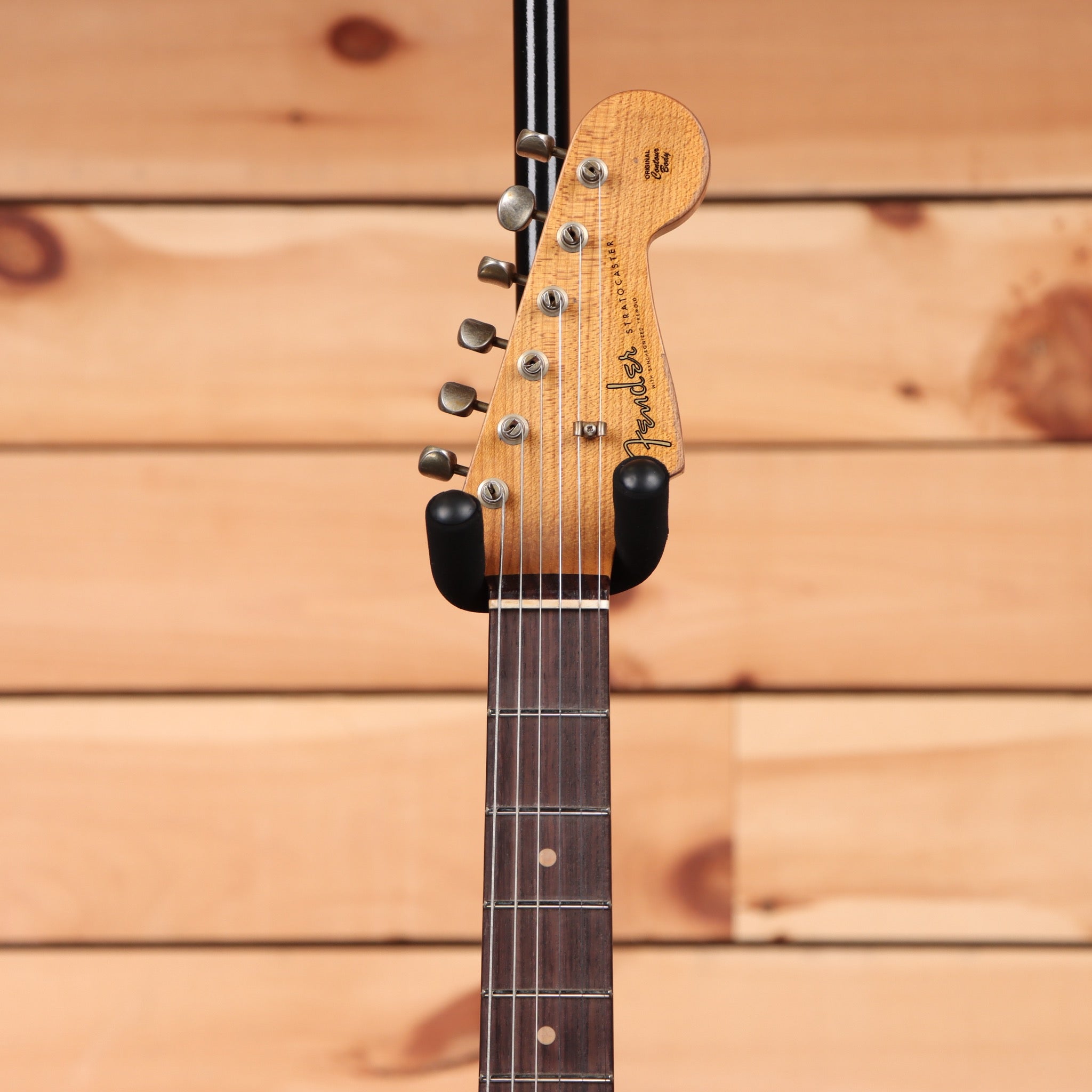 Fender Custom Shop Limited 1960 Roasted Alder Stratocaster electric guitar Heavy Relic Aged Black with maple neck