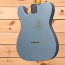 Fender Custom Shop Limited Masterbuilt 1958 Telecaster Relic electric guitar Ice Blue Metallic with single-coil pickups