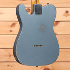 Fender Custom Shop Masterbuilt 1958 Telecaster Relic electric guitar Ice Blue Metallic with single-coil pickups
