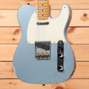 Fender Custom Shop Limited Masterbuilt 1958 Telecaster Relic electric guitar Ice Blue Metallic with maple neck