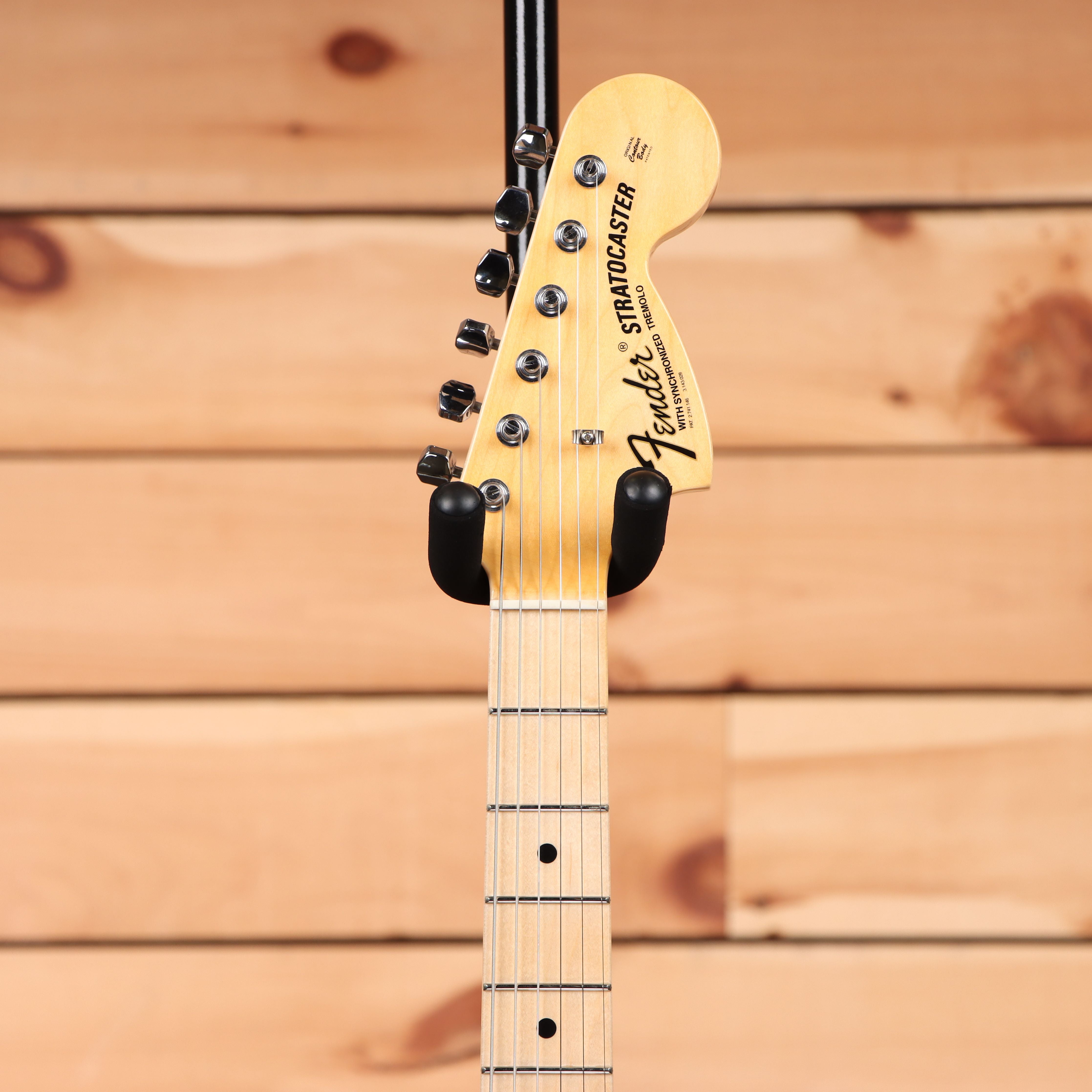 Fender Custom Shop 1968 Stratocaster electric guitar Lush Closet Classic Aged Ice Blue Metallic with single-coil pickups