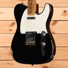 Fender Custom Shop Limited Reverse 1950s Telecaster relic electric guitar aged black with maple neck