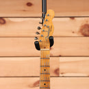 Fender Custom Shop Limited Reverse 1950s Telecaster relic electric guitar aged black with maple neck