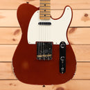 Fender Custom Shop Limited Reverse 1950s Telecaster Relic electric guitar Burnt Copper with maple neck and single-coil pickup