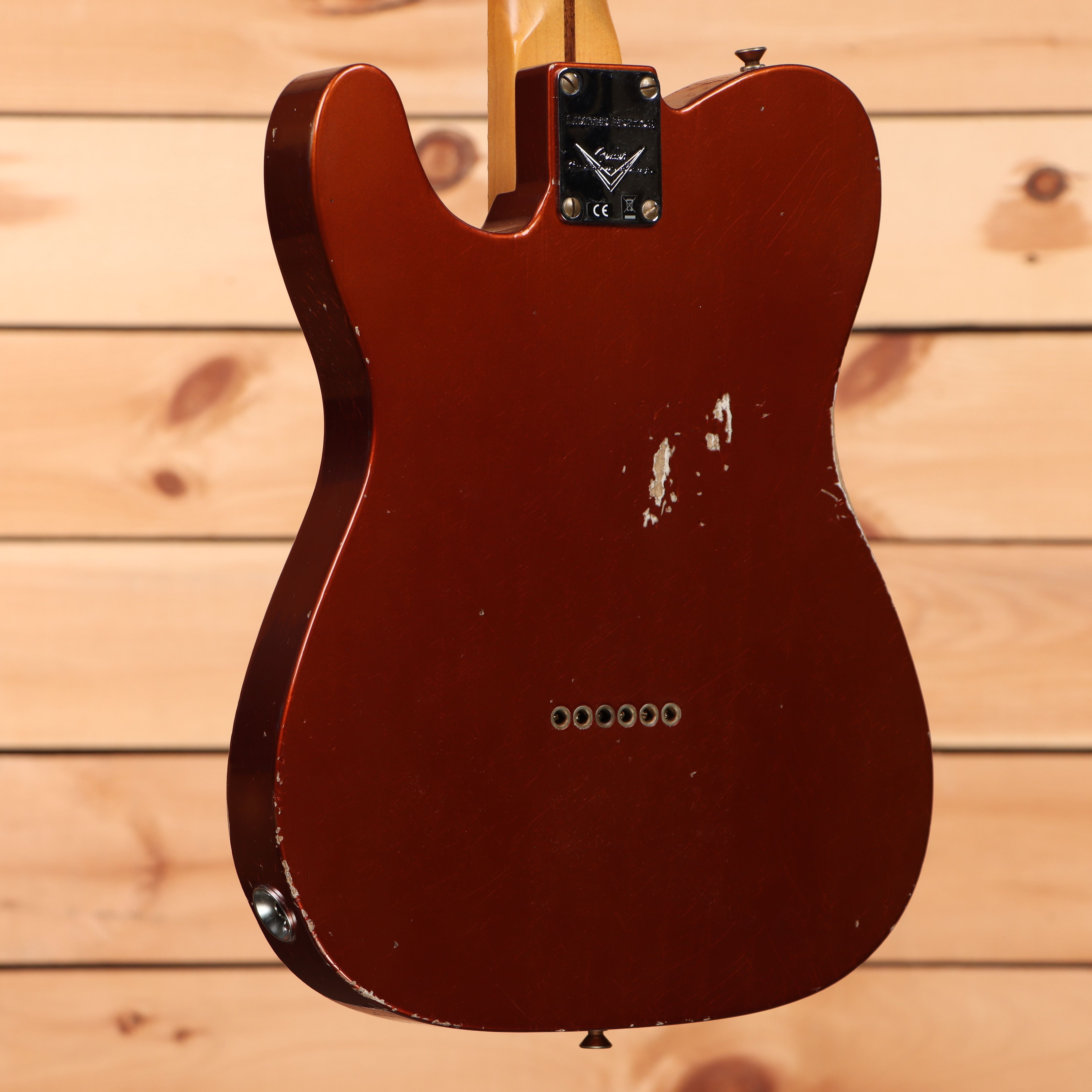 Fender Custom Shop Limited Reverse 1950s Telecaster relic electric guitar burnt copper with single-coil pickups