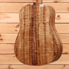 Boucher LESG172 dreadnought acoustic guitar natural finish with flamed wood grain back