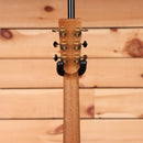 Boucher LESG172 acoustic guitar natural finish with gold tuning machines and black endpin