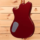 Powers Electric A-Type Hardtail electric guitar Cherry Bomb red with mesh output jack cover