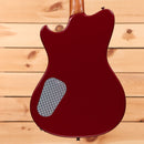 Powers A-Type Hardtail Cherry Bomb electric guitar with textured pickguard and single-cutaway body shape