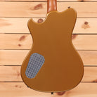 Powers A-Type Golden Yellow Metallic electric guitar with textured pickguard and single-coil pickup configuration