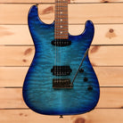 Charvel USA Custom Shop San Dimas HS CT electric guitar Chlorine Burst with Duncan humbucker pickups